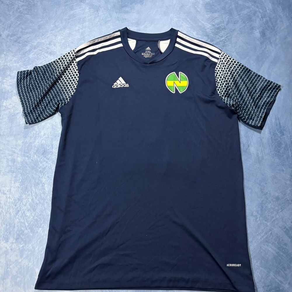 Adidas AEROREADY Osvaldo dark blue athletic jersey